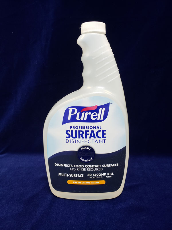 opaque spray bottle - blue label - Purell Professional Surface Disinfectant